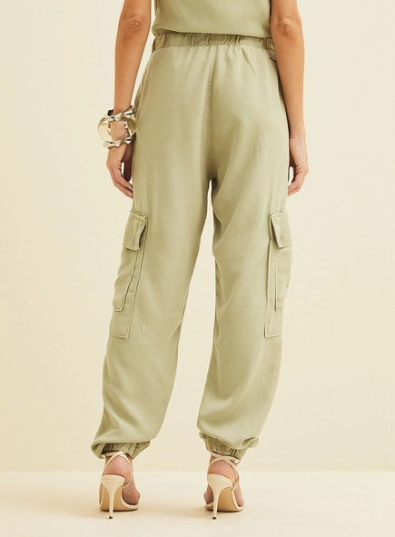 Calça Cargo Sarja Feminina