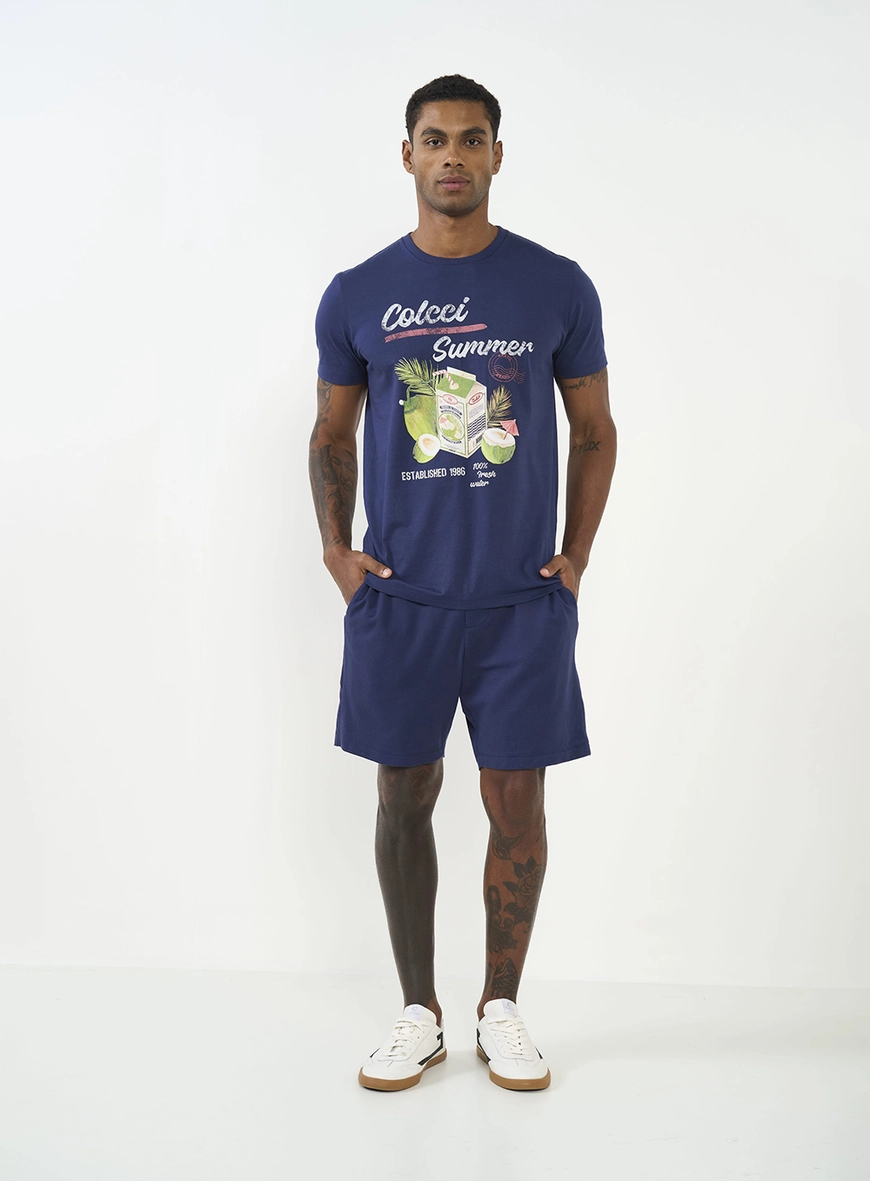 Camiseta Com Estampa Frontal