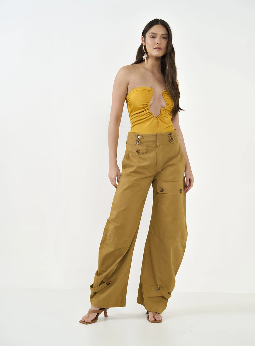 Blusa Tomara Que Caia Com Decote Metalizado