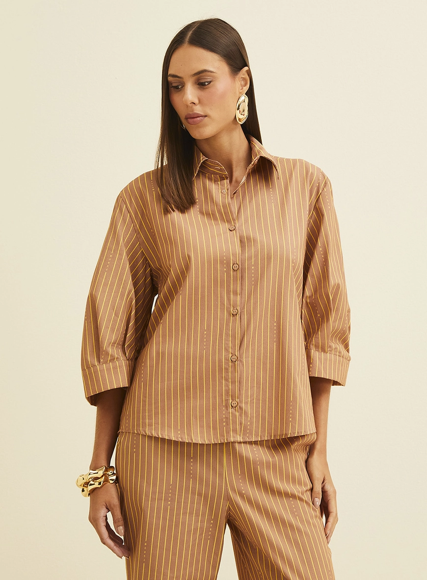 Camisa Feminina Estampada Ampla Estampados