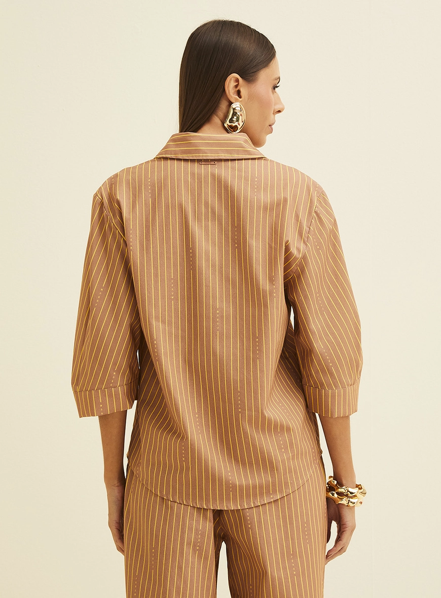 Camisa Feminina Estampada Ampla Estampados