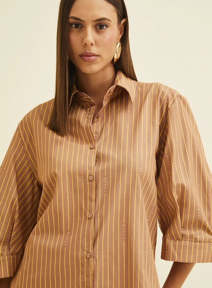 Camisa Feminina Estampada Ampla