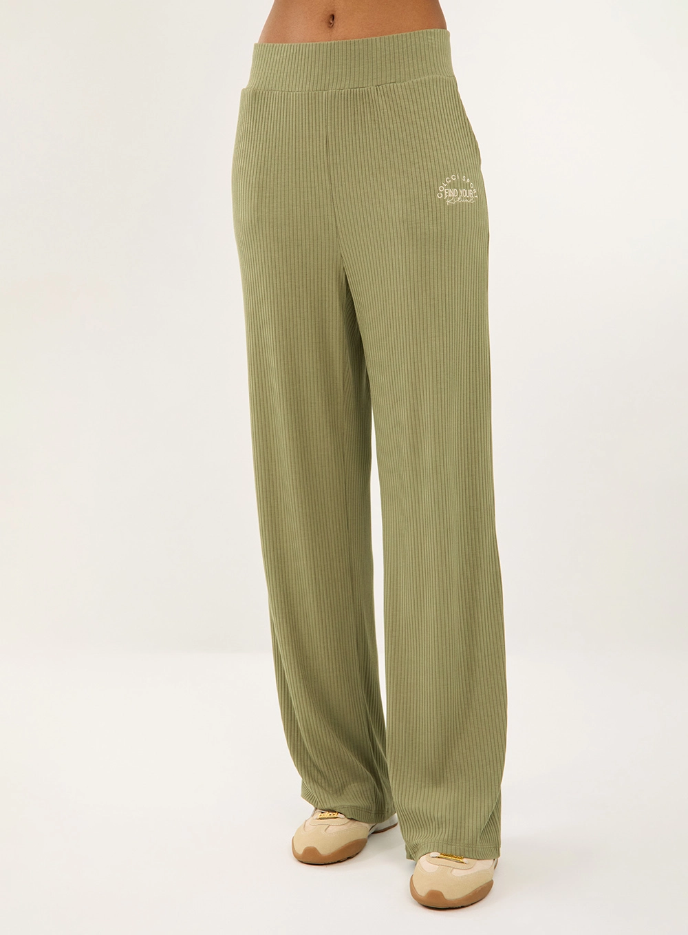 Calça Comfort Canelada Verde