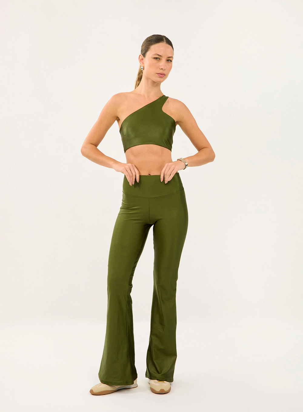 Calca Malha Sport  Feminino Colcci Sport Verde