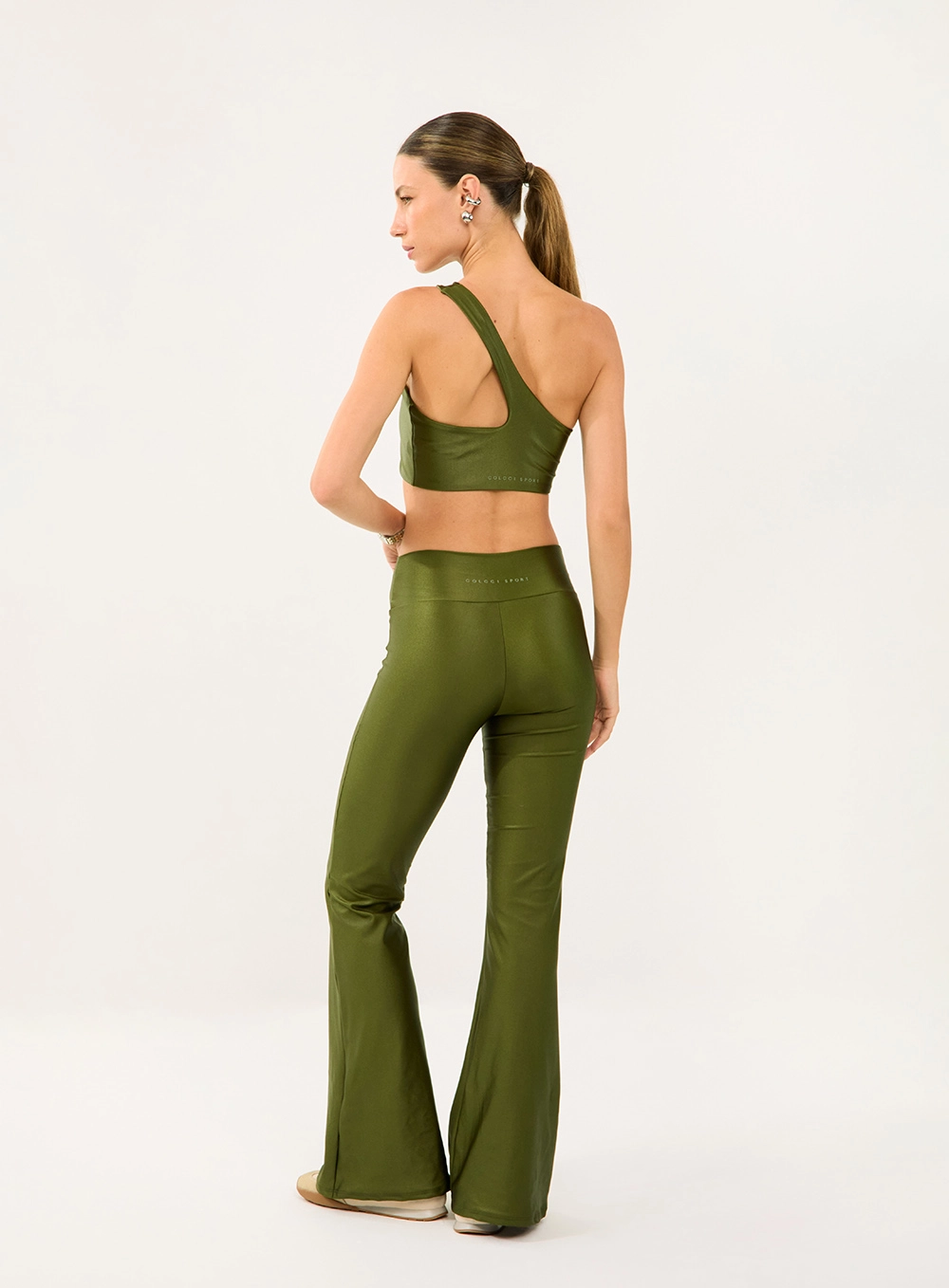 Calca Malha Sport  Feminino Colcci Sport Verde