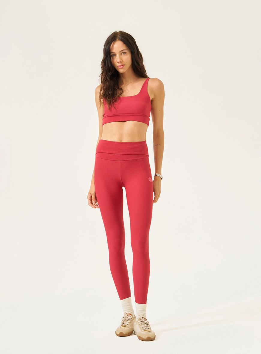 Calça Legging Perfect Fit Cós Com Sobreposição