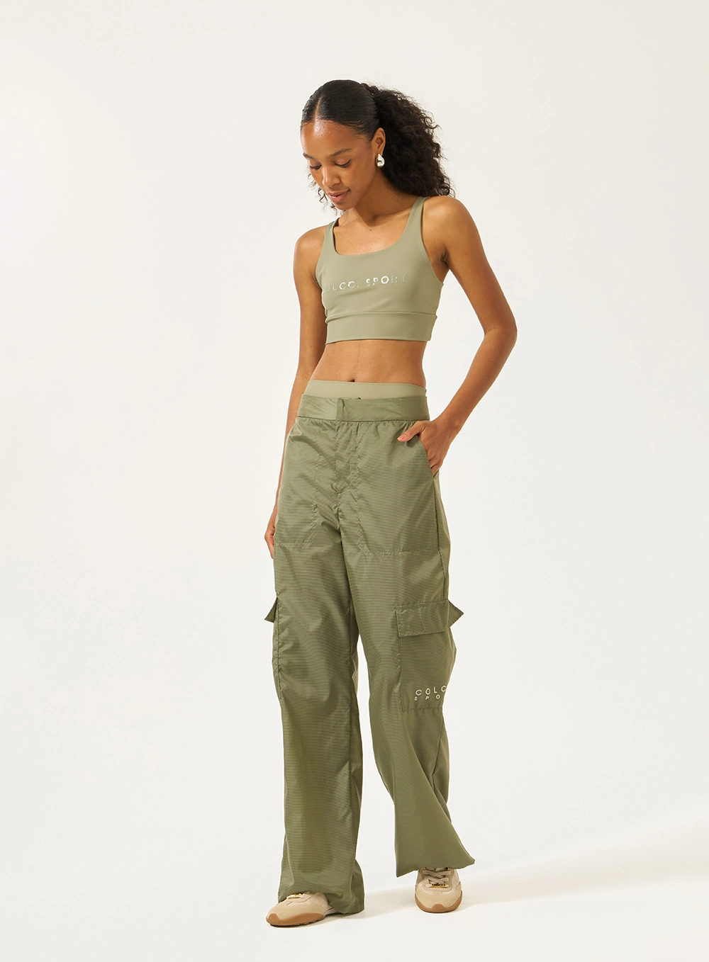 Calca Nylon 1 Feminino Colcci Sport Verde
