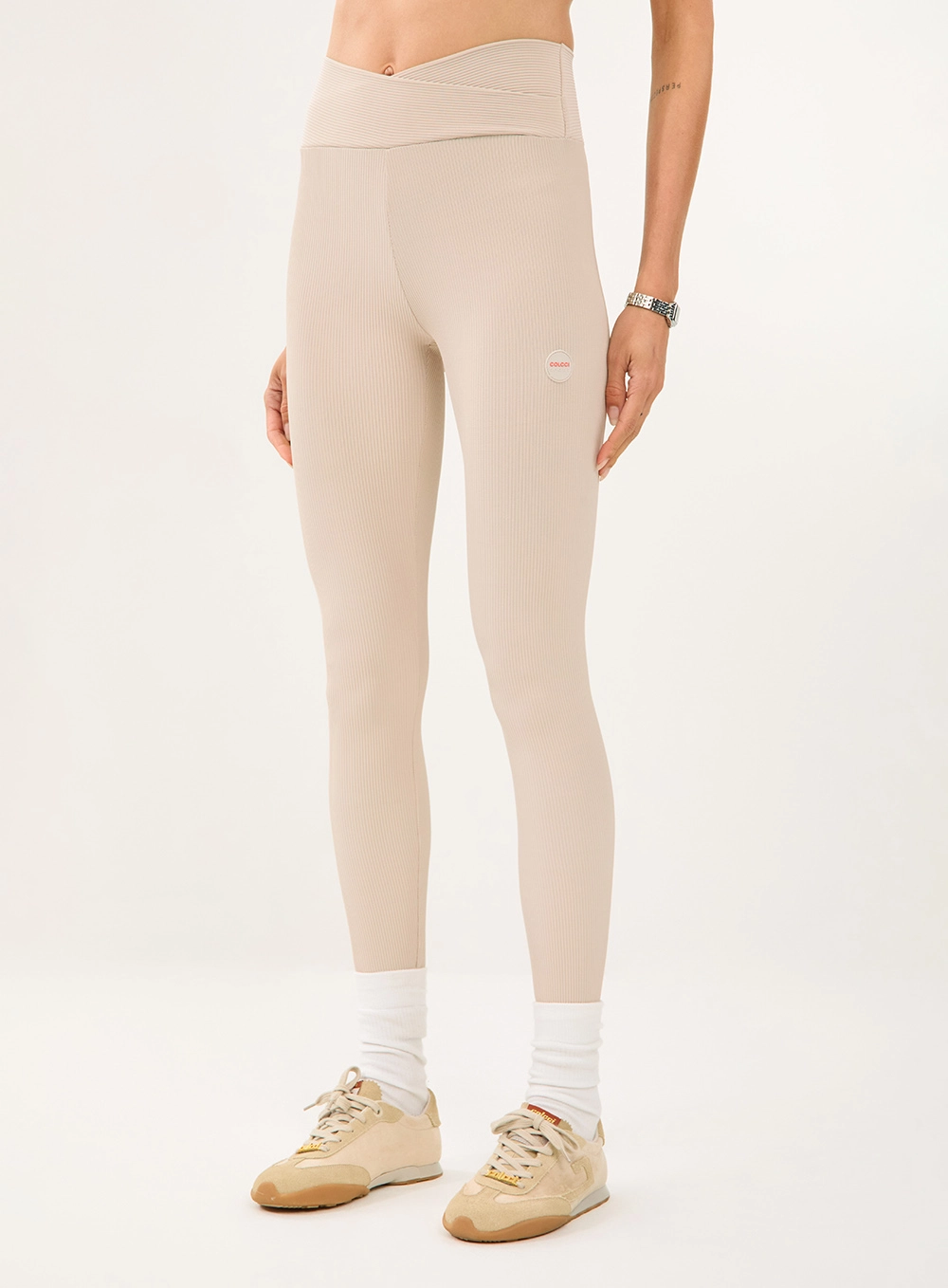 Calça Legging Perfect Fit Canelada Bege
