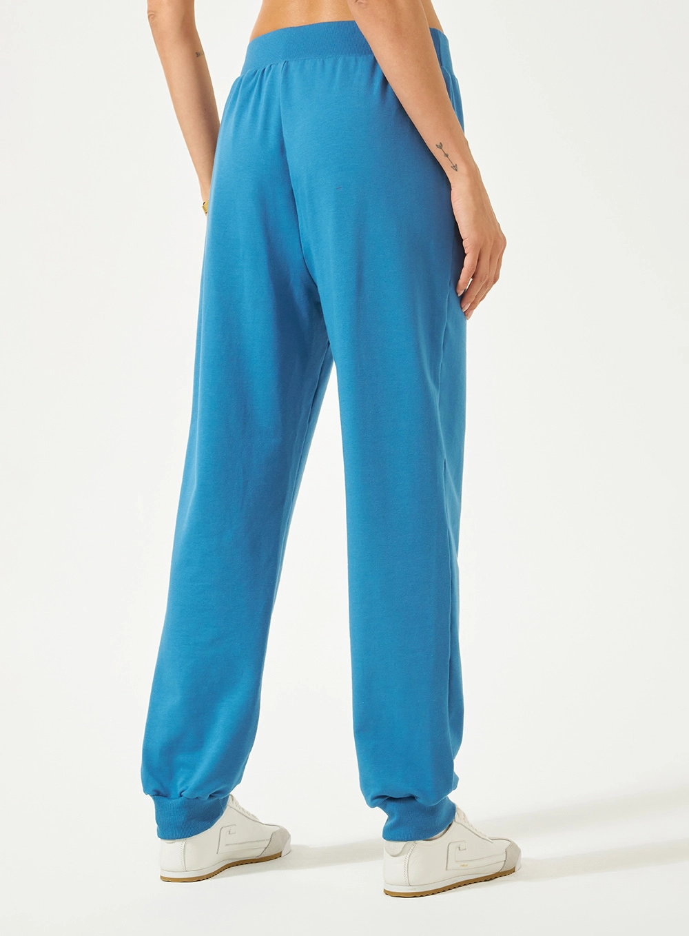 Calça Moletom Comfort Cós Elástico Azul