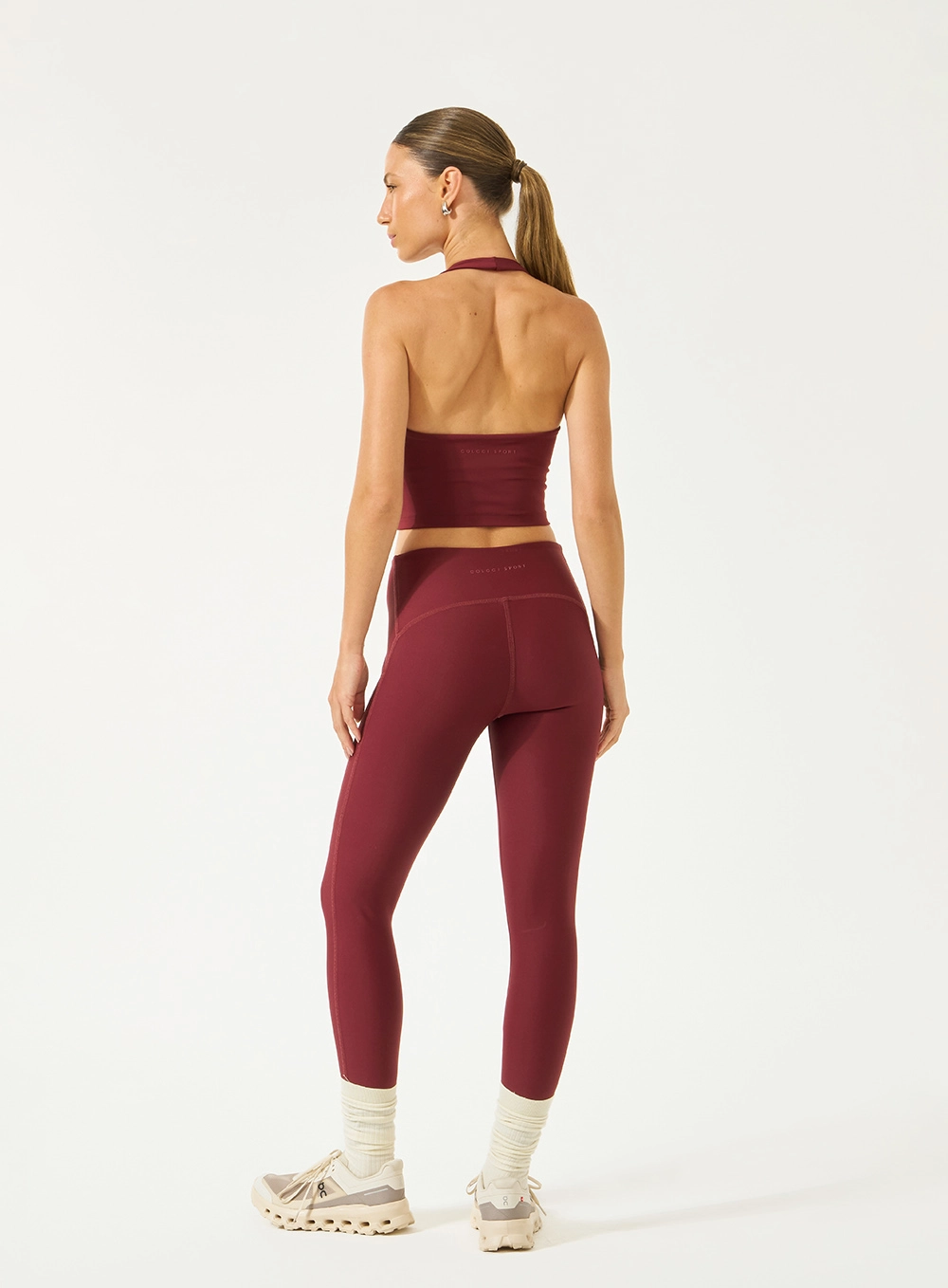 Calça Legging Perfect Fit Com Bolso Bordô