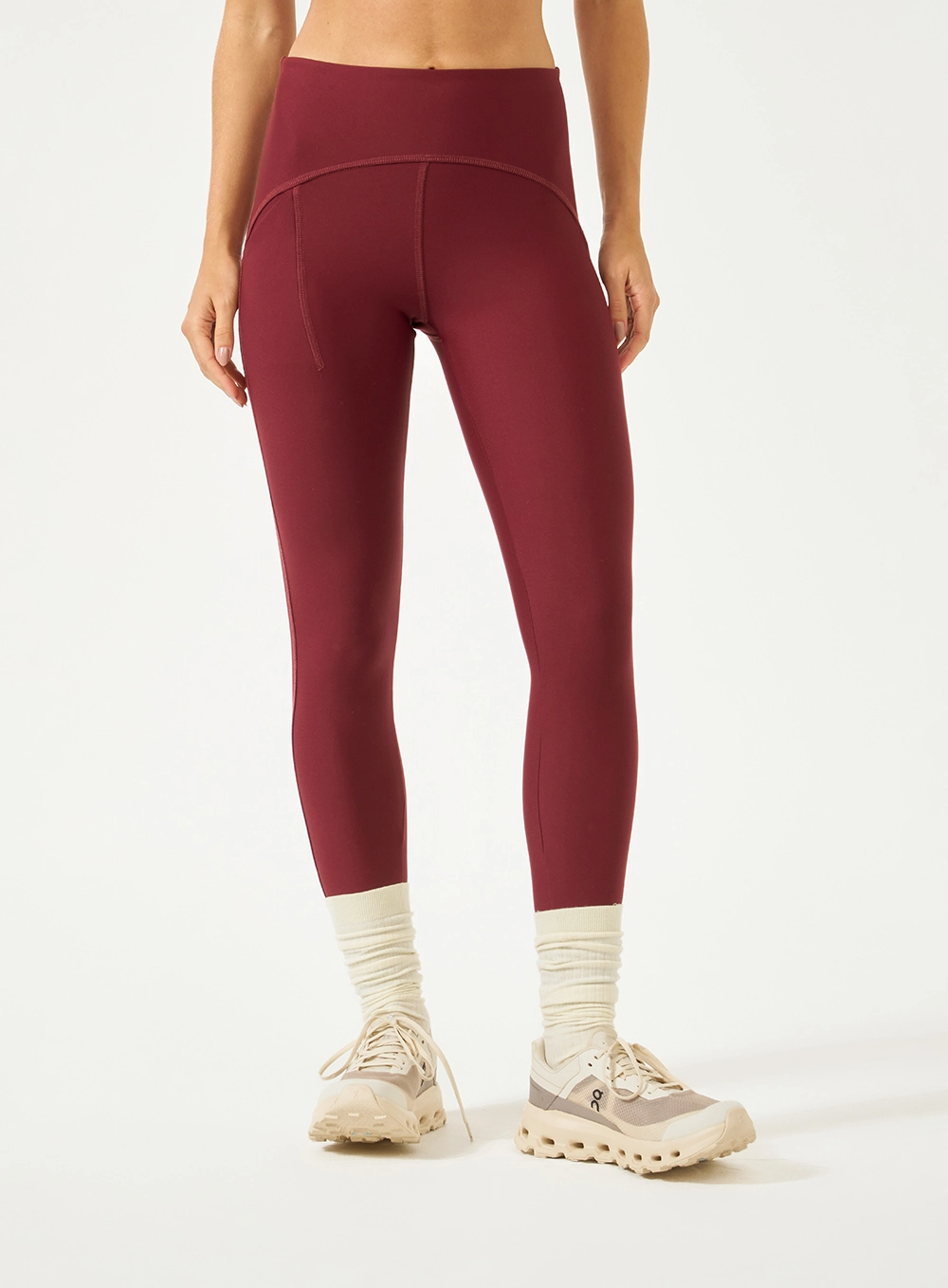 Calça Legging Perfect Fit Com Bolso Bordô