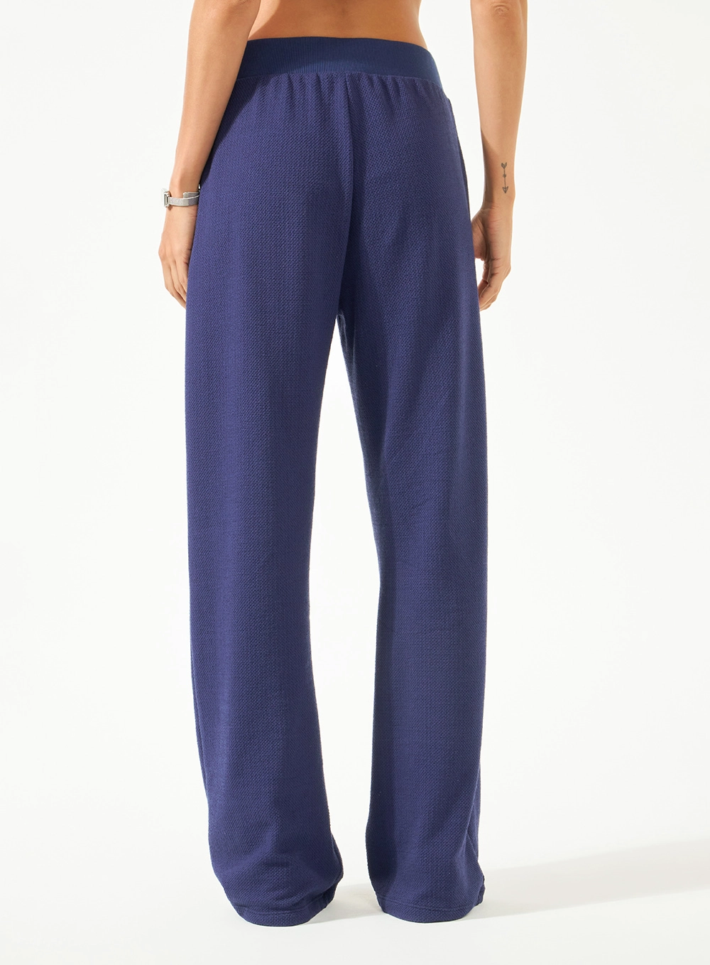 Calça Esportiva Wide Leg Azul