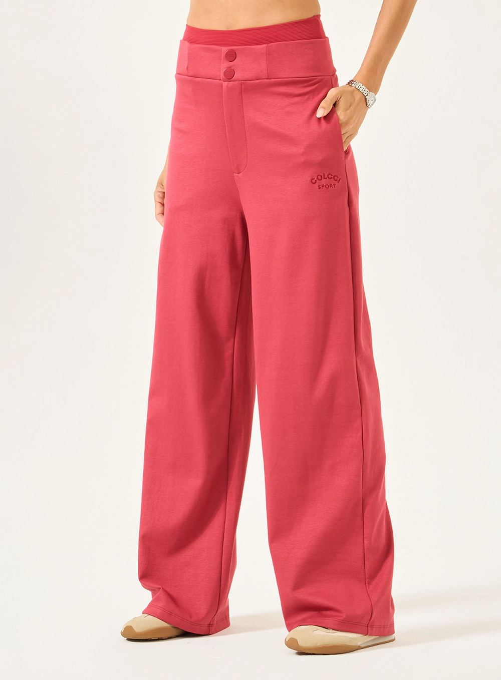 Calça Wide Leg Comfort Vermelho