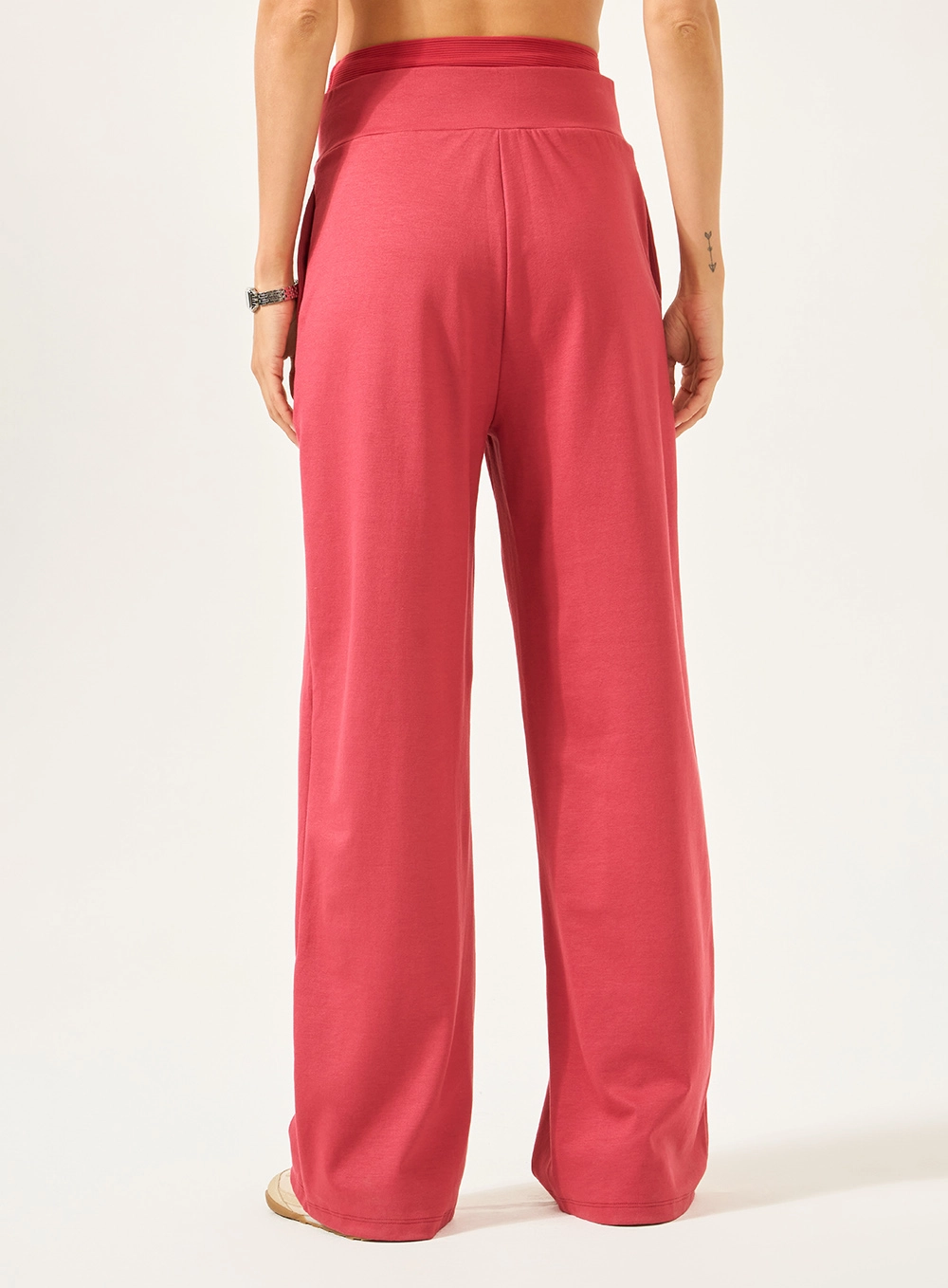 Calça Wide Leg Comfort Vermelho