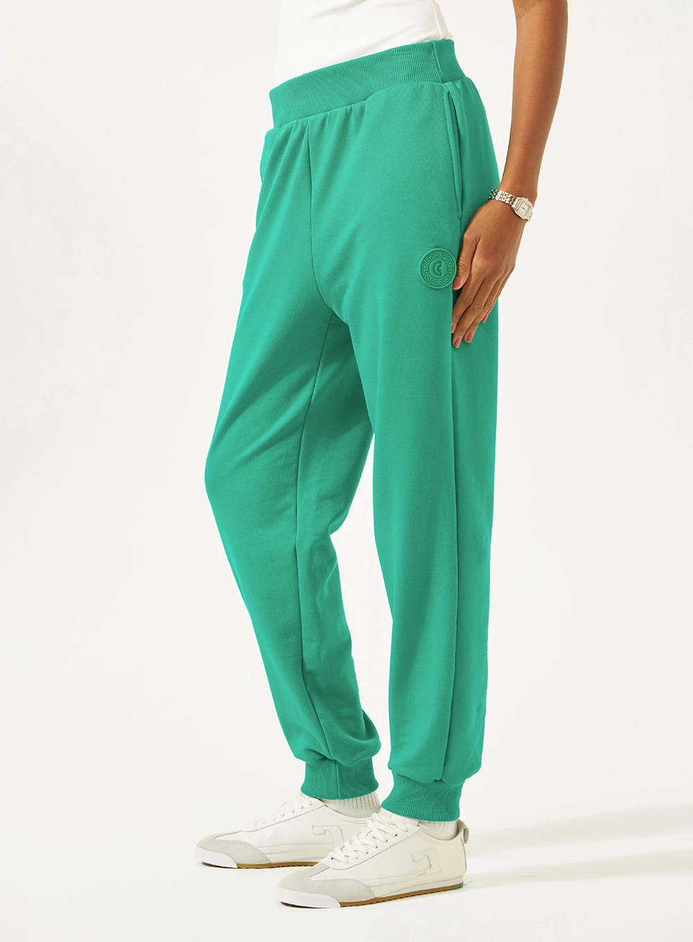 Calça Moletom Comfort Cós Elástico Verde