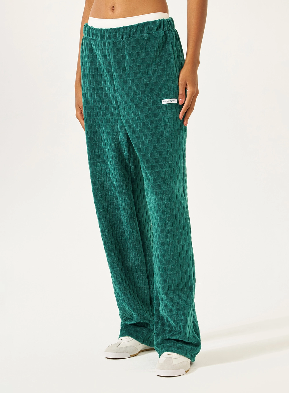 Calça Comfort Texturizada Verde