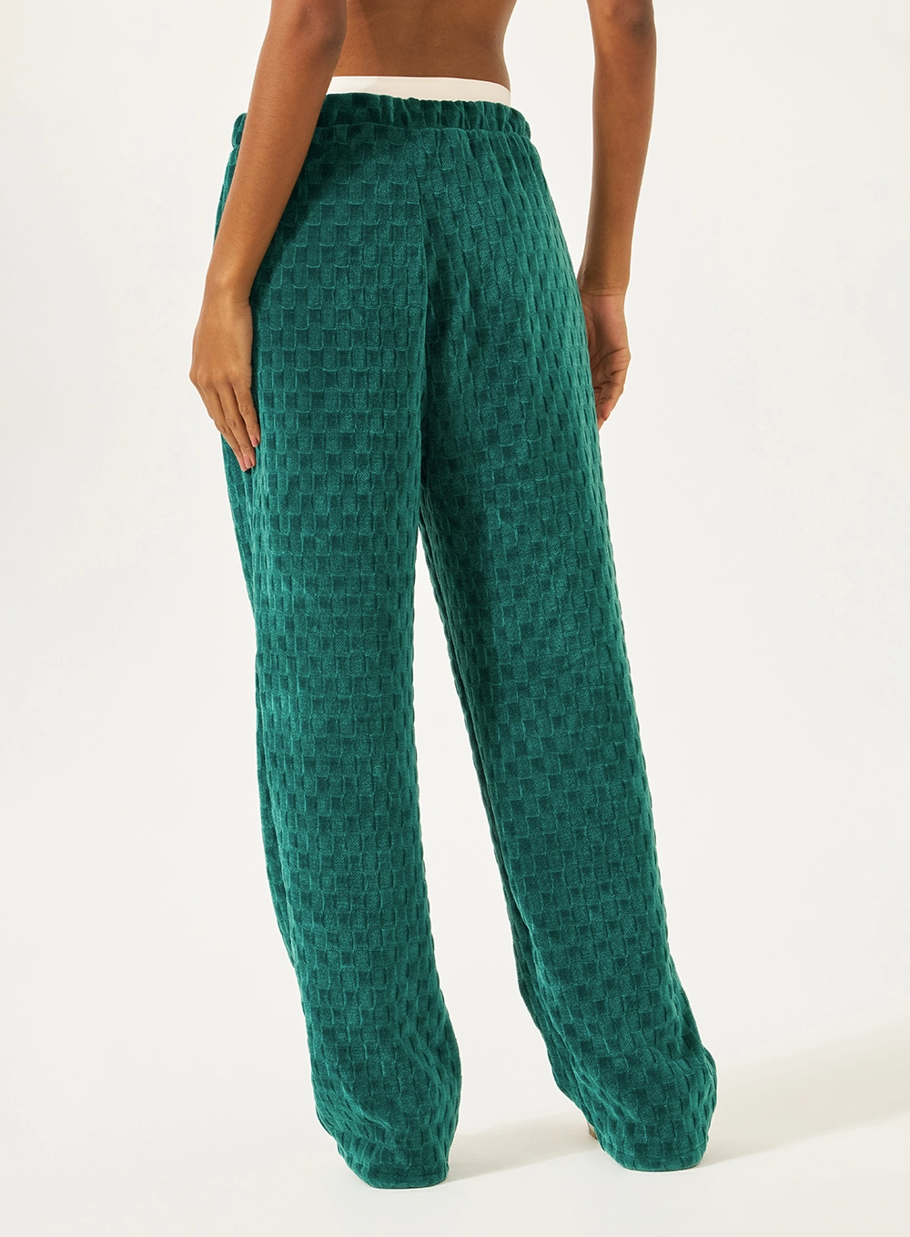 Calça Comfort Texturizada Verde