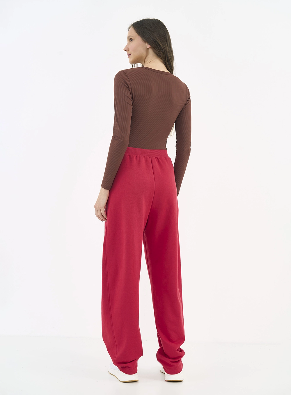 Calça Moletom Barril Loose Vermelho