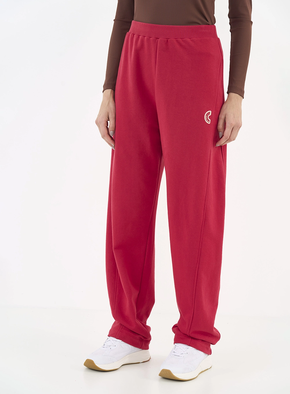 Calça Moletom Barril Loose Vermelho