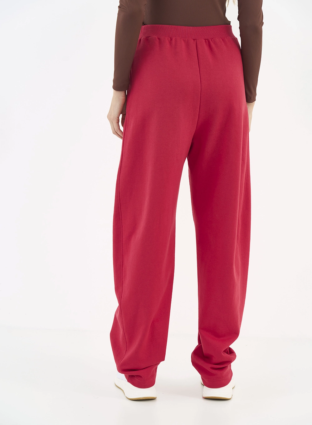 Calça Moletom Barril Loose Vermelho