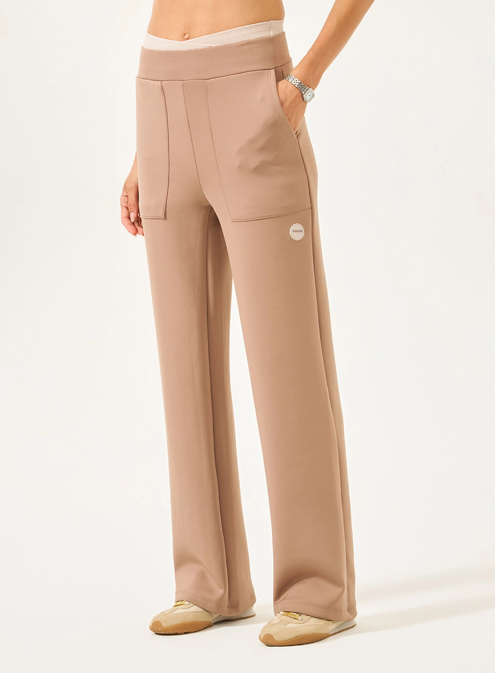 Calça Comfort Reta Marrom