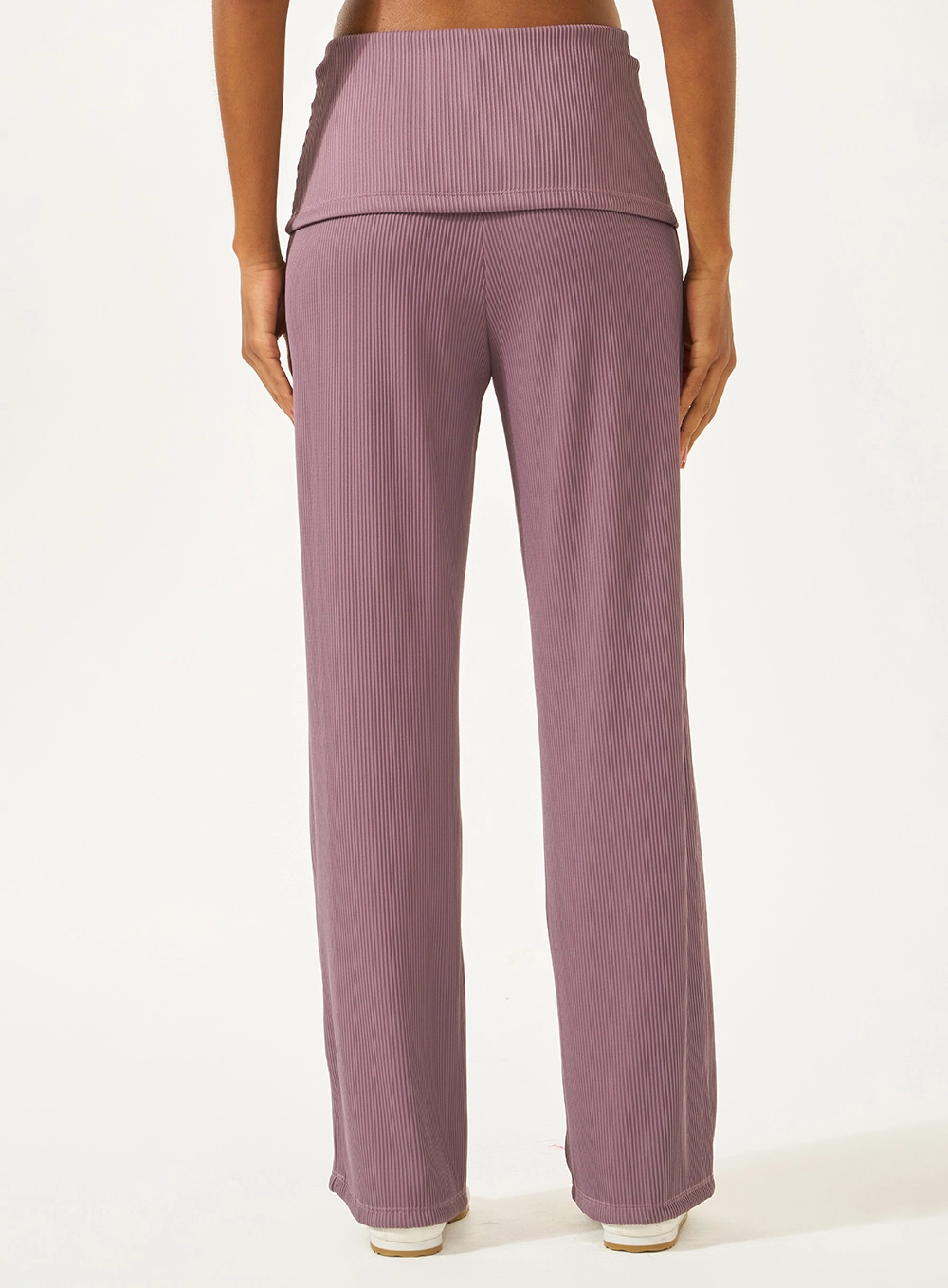Calça Comfort Cós Com Sobreposição Roxo