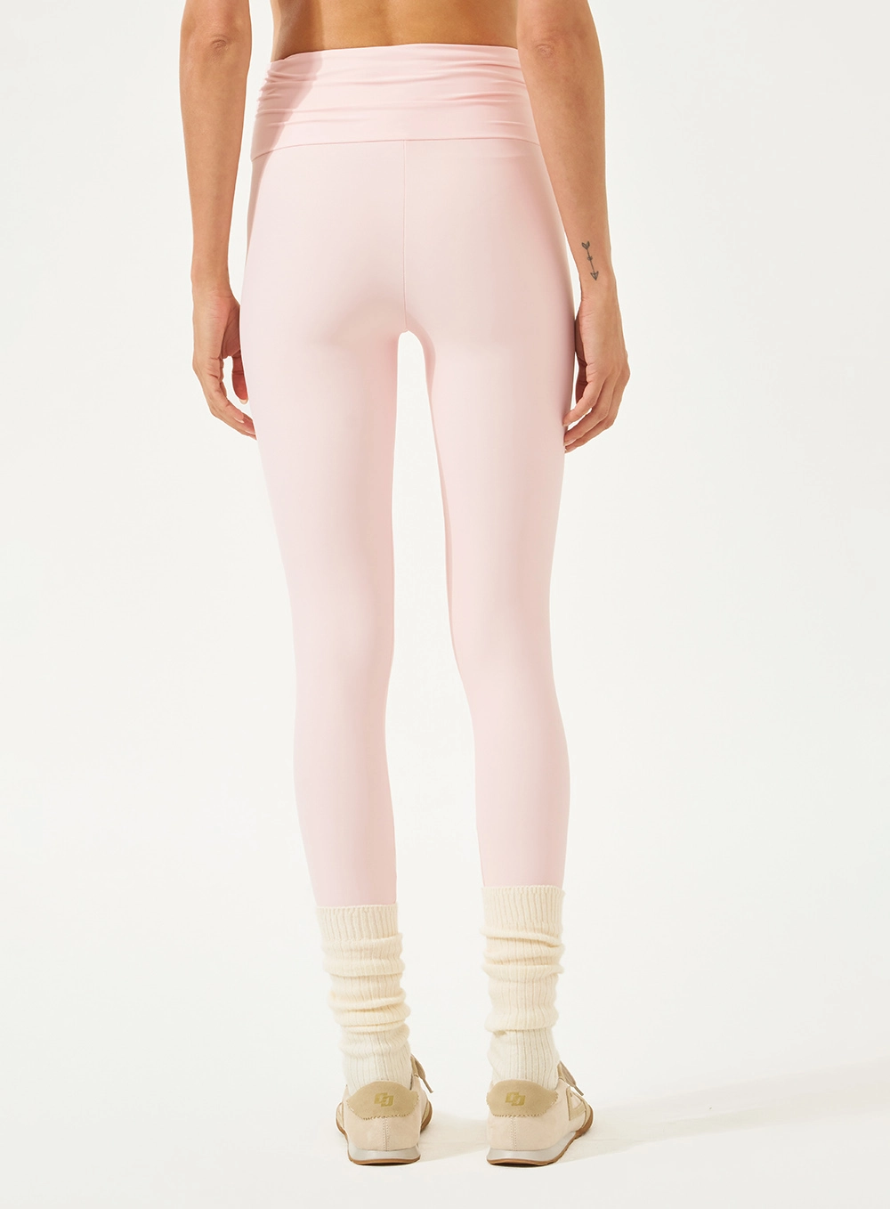 Calça Legging Sculp Cós Franzido Rosa
