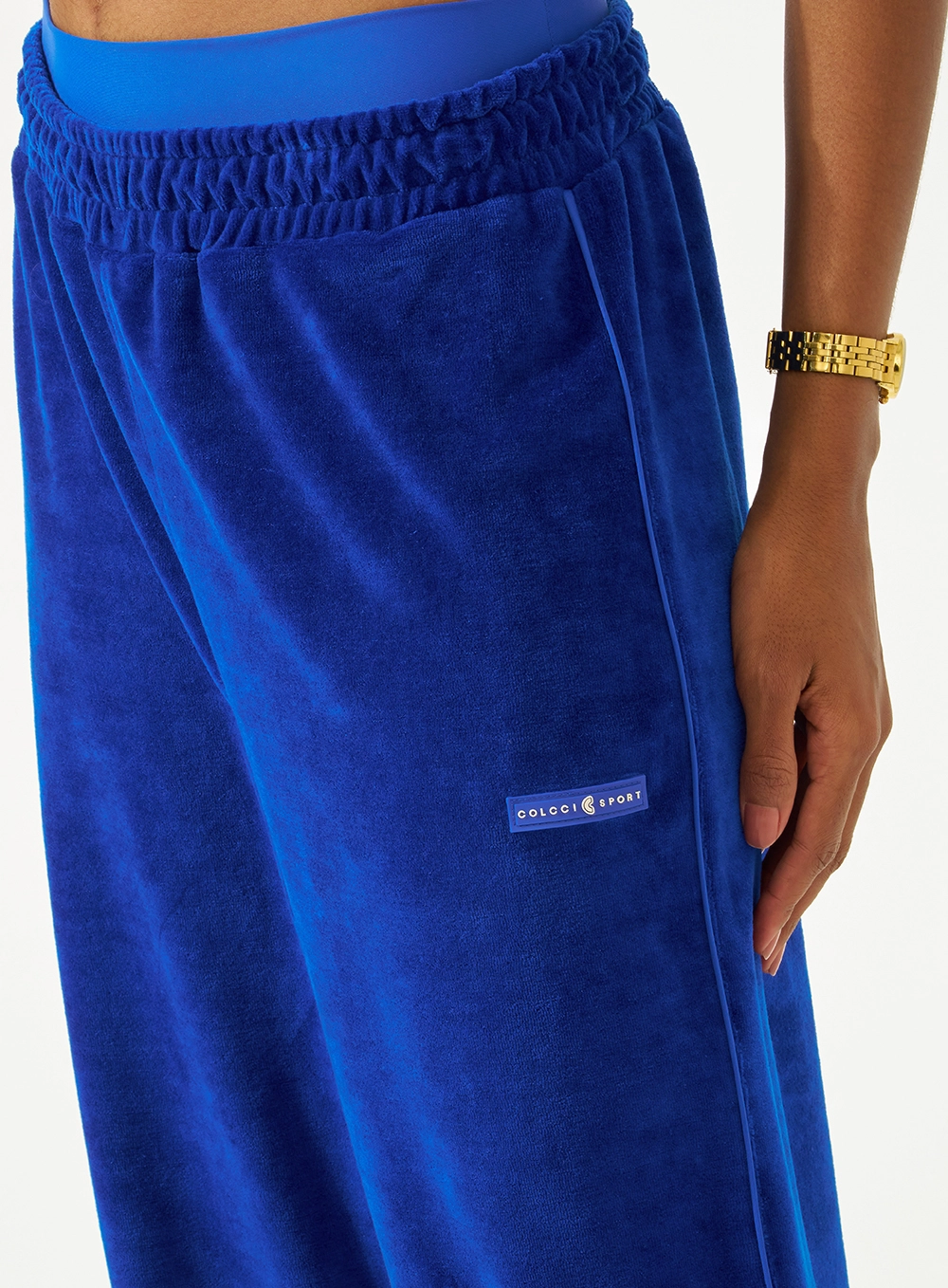 Calça Comfort Peluciada Azul