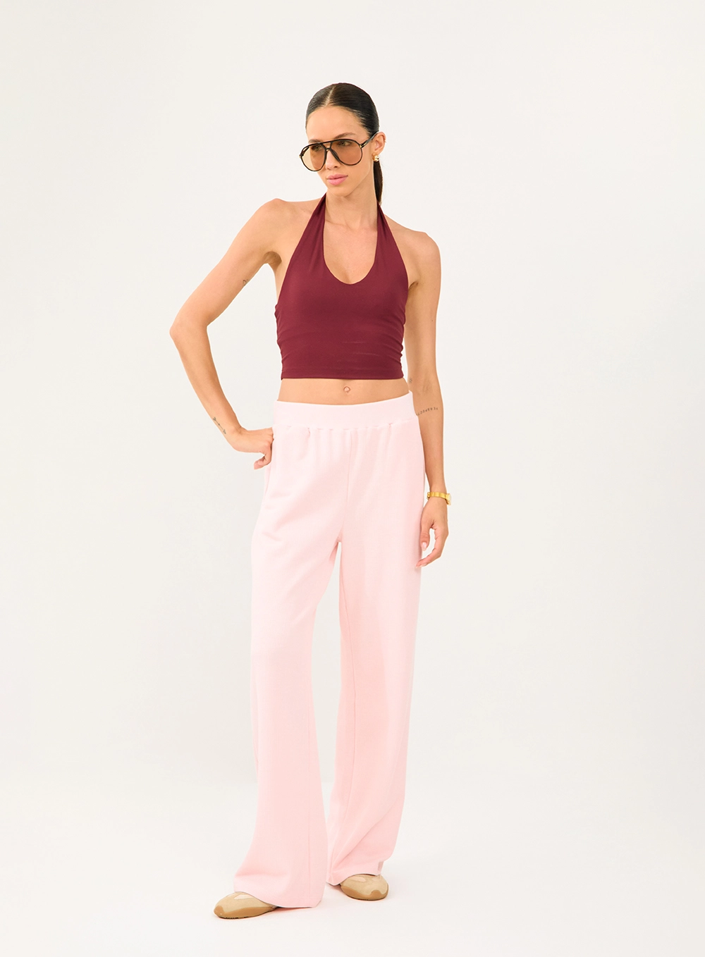 Calça Moletom Comfort Rosa