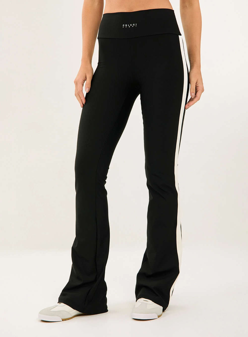 Calça Legging Perfect Fit Com Listras Laterais Preto