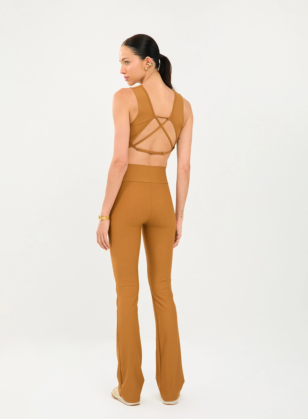 Calça Legging Reta Perfect Fit Marrom