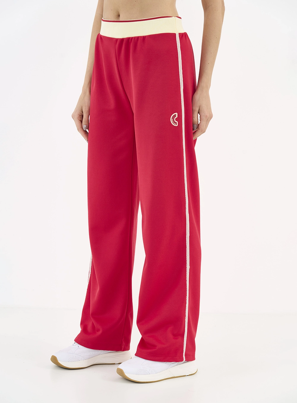 Calça Comfy Com Listra Lateral Vermelho