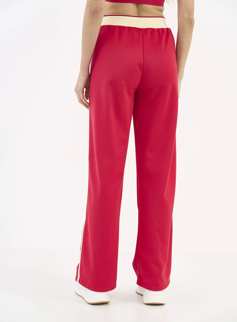 Calça Comfy Com Listra Lateral Vermelho