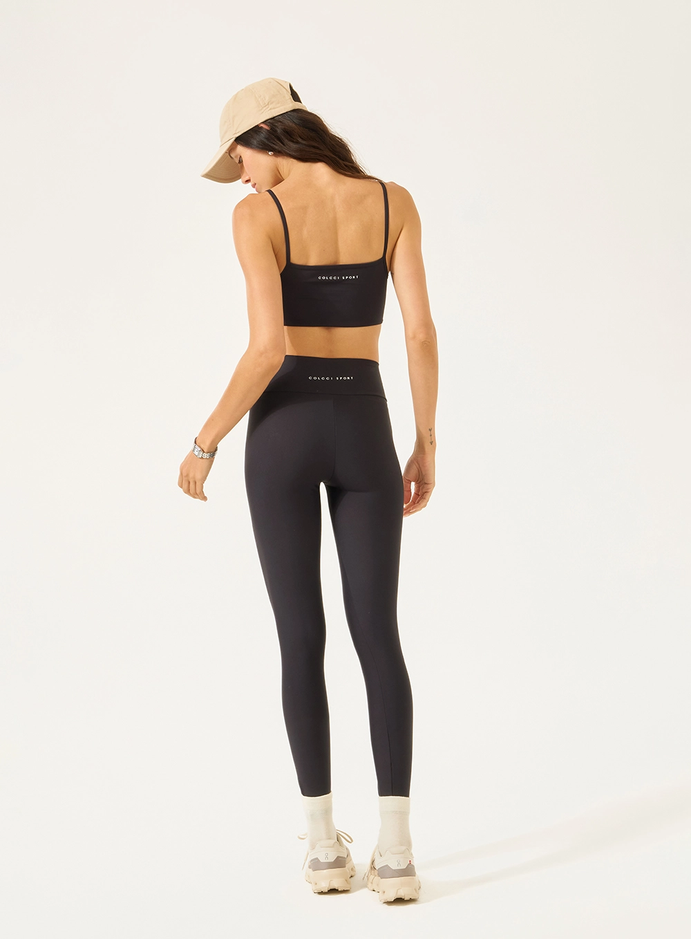 Calça Legging Perfect Fit Com Detalhe Em Logo Preto