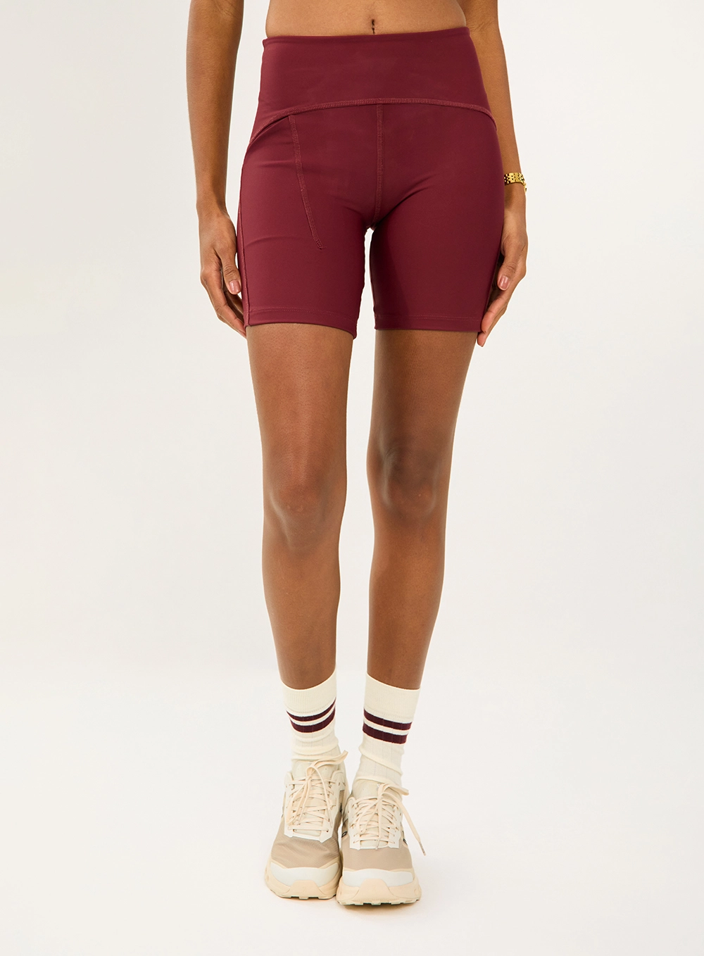 Bermuda Malha Sport  Feminino Colcci Sport Bordô