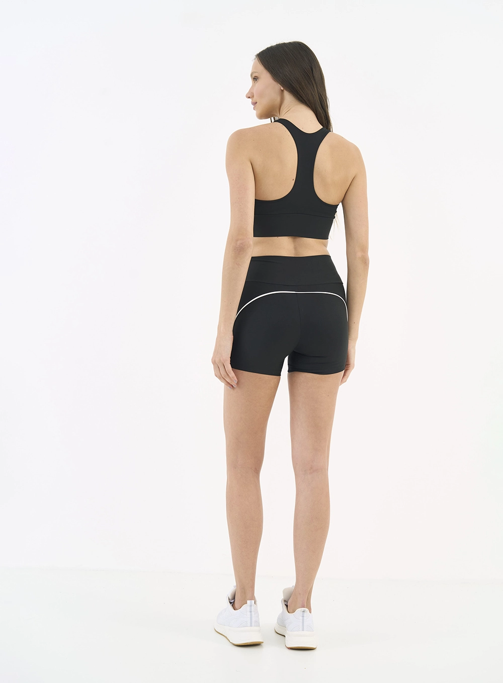 Bermuda Perfect Fit Bicolor Preto