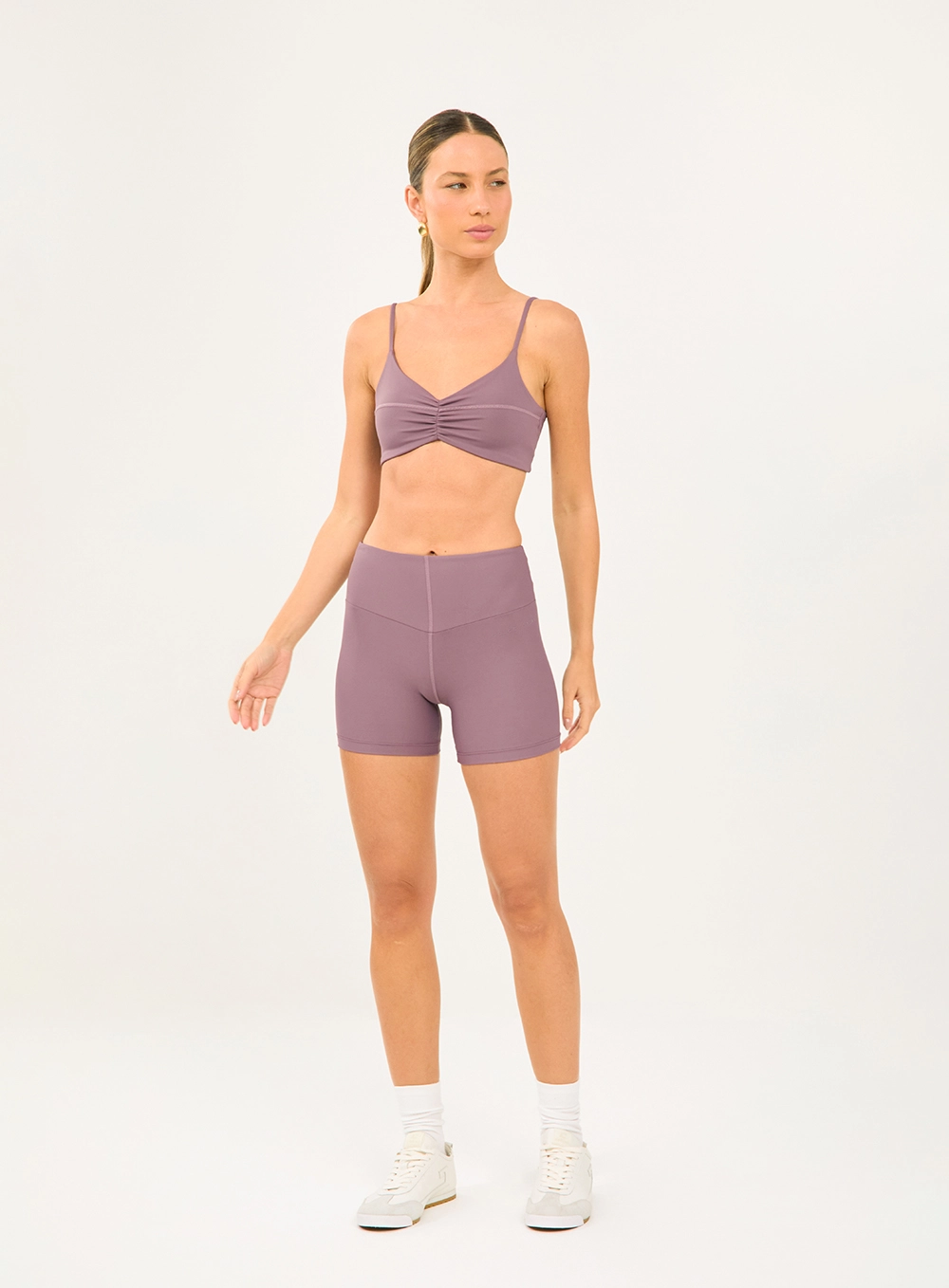 Bermuda Malha Sport  Feminino Colcci Sport Roxo