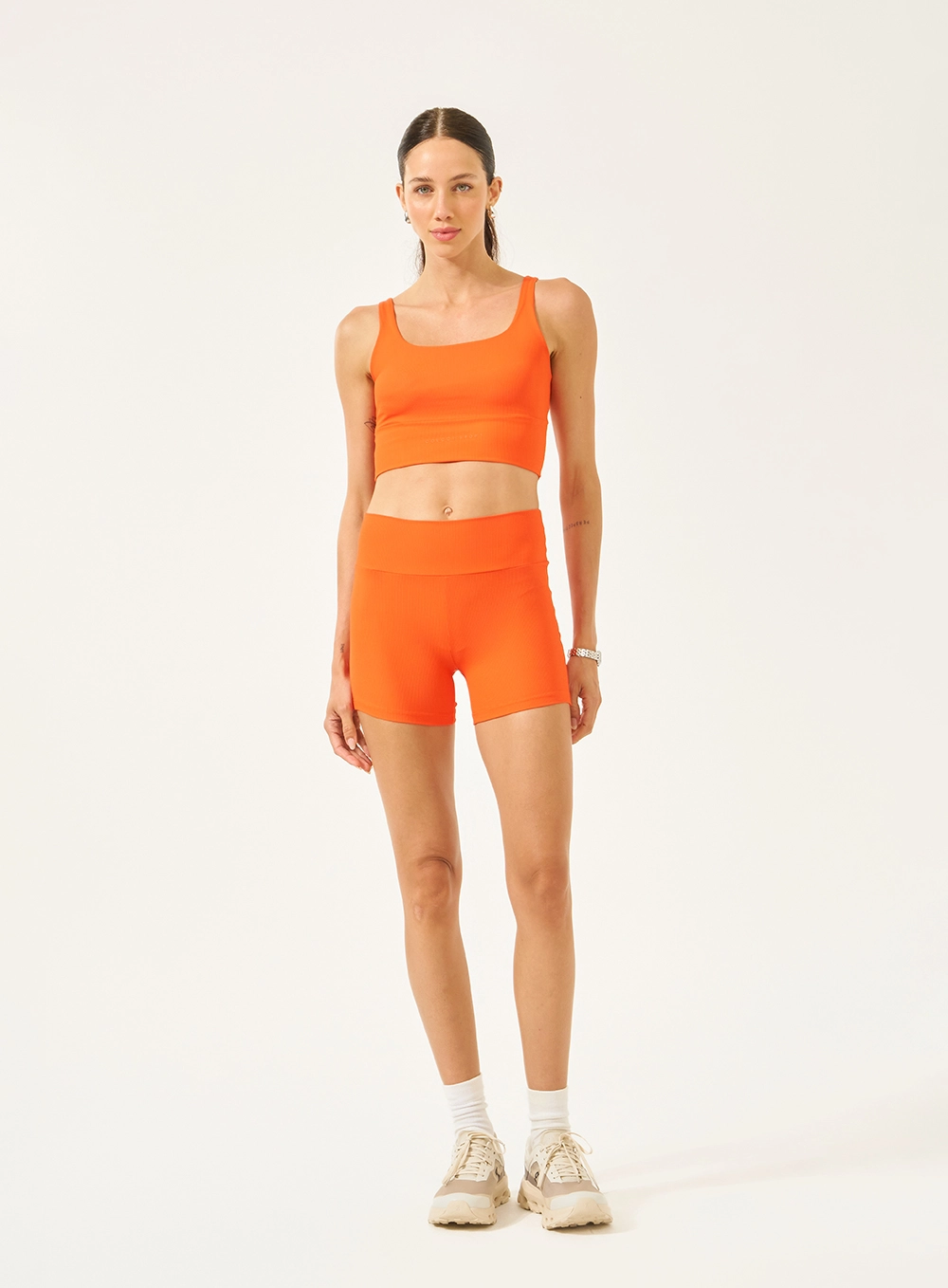 Bermuda Malha Sport  Feminino Colcci Sport Laranja