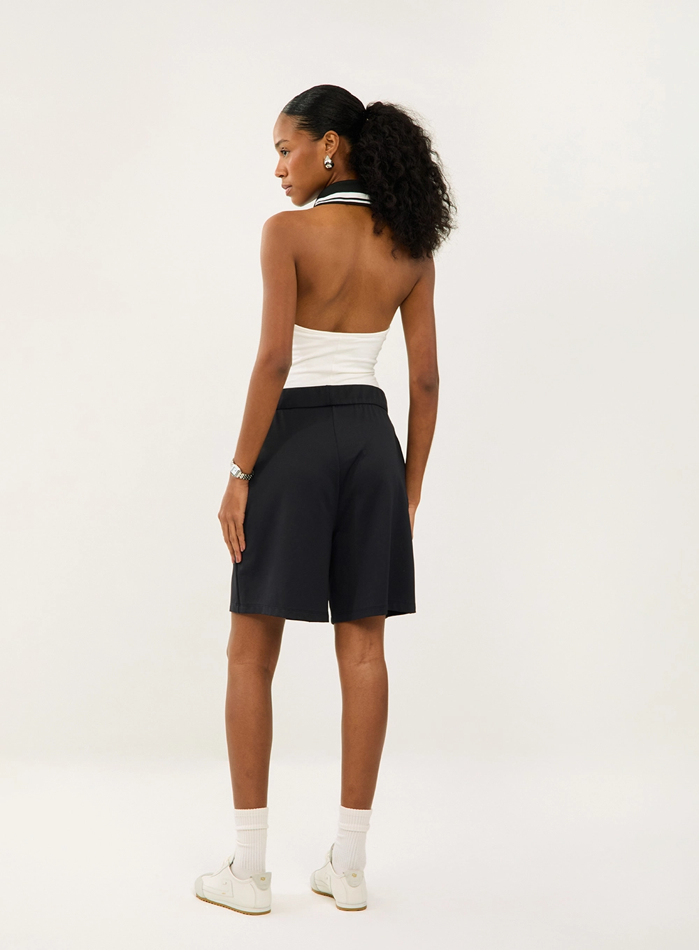 Bermuda Malha 1 Feminino Colcci Sport Preto