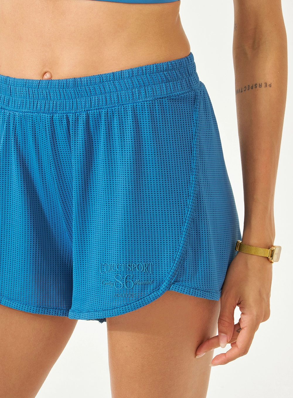Short Malha Sport 1 Feminino Colcci Sport Azul