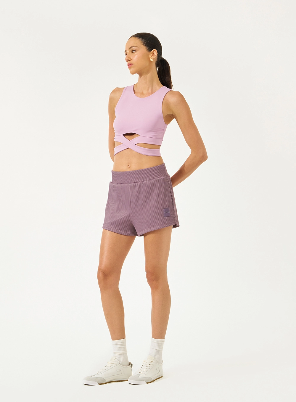 Short Malha Sport 1 Feminino Colcci Sport Roxo