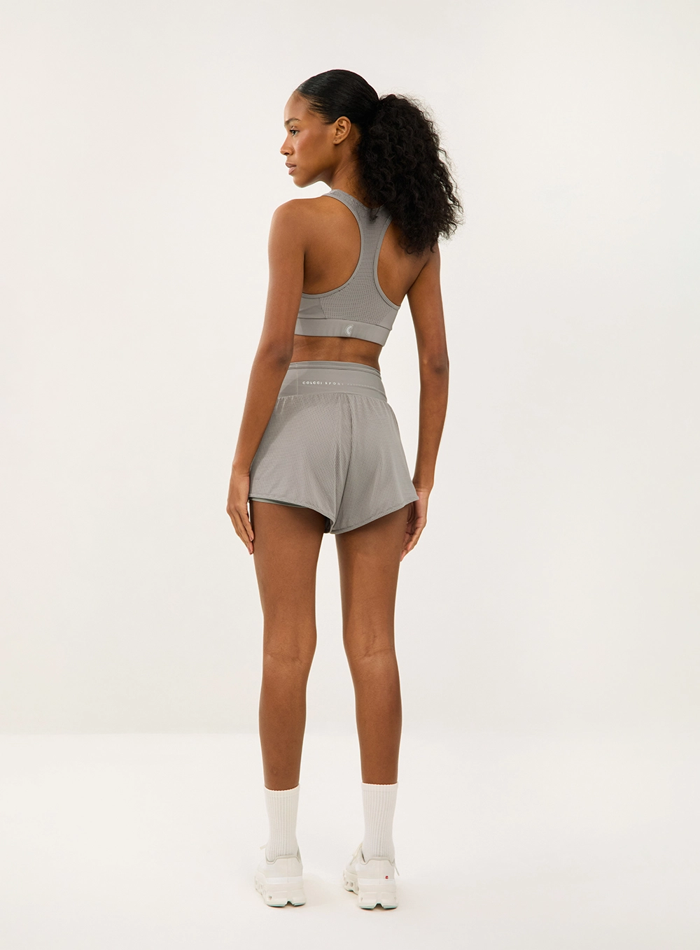 Short Tela Cinza