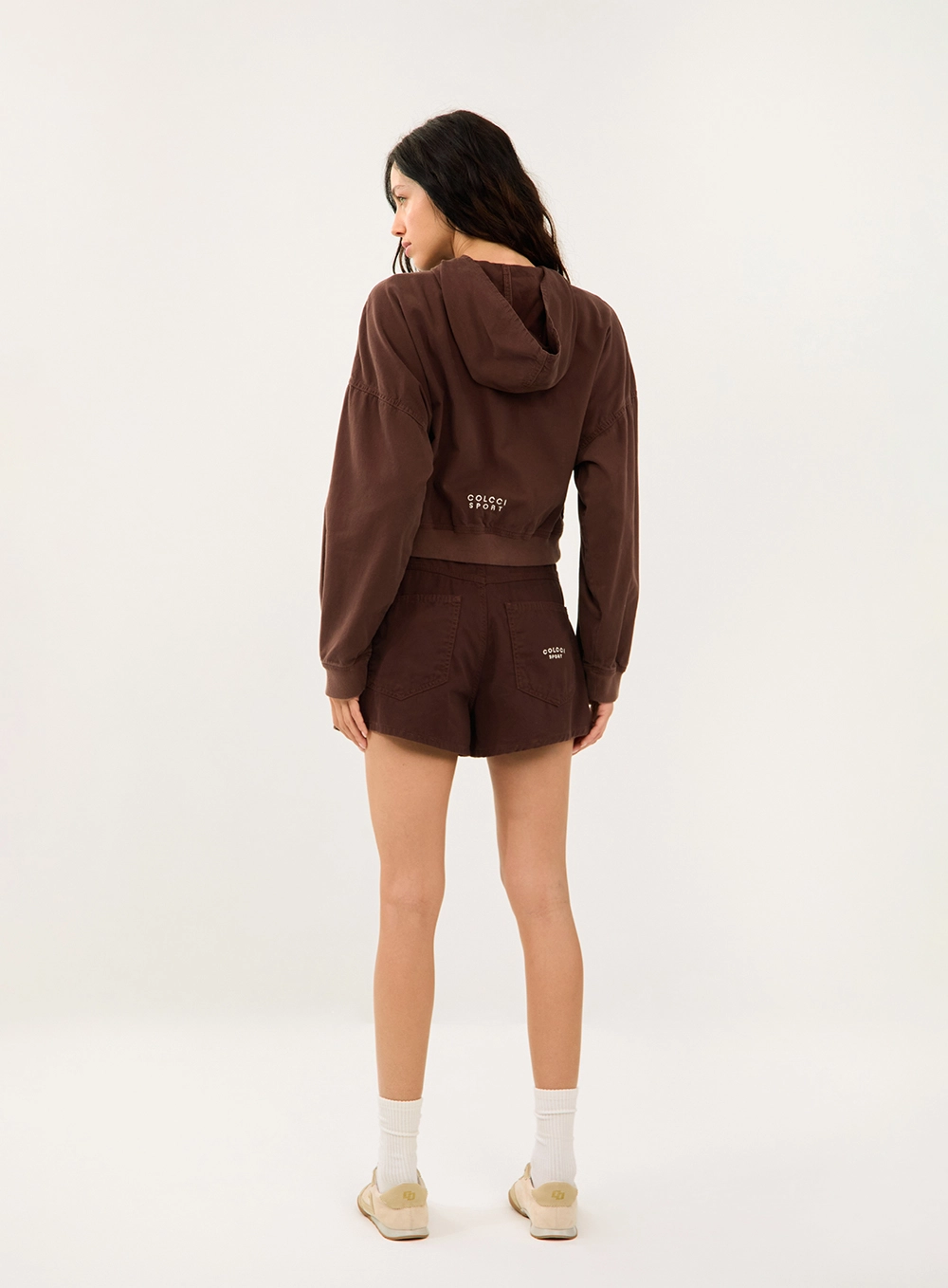 Short Sarja Dunnah Marrom
