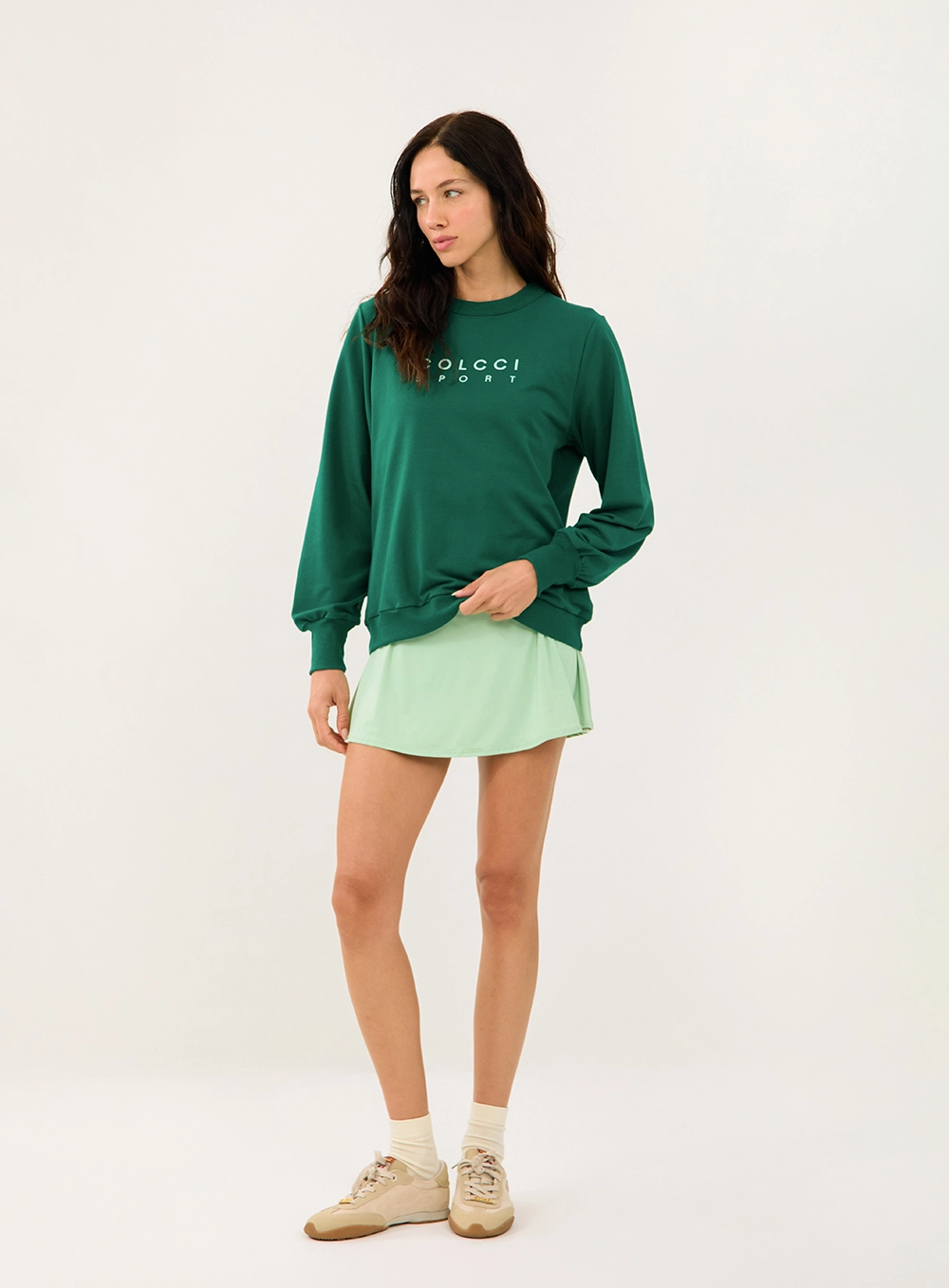Short Saia Slim Verde