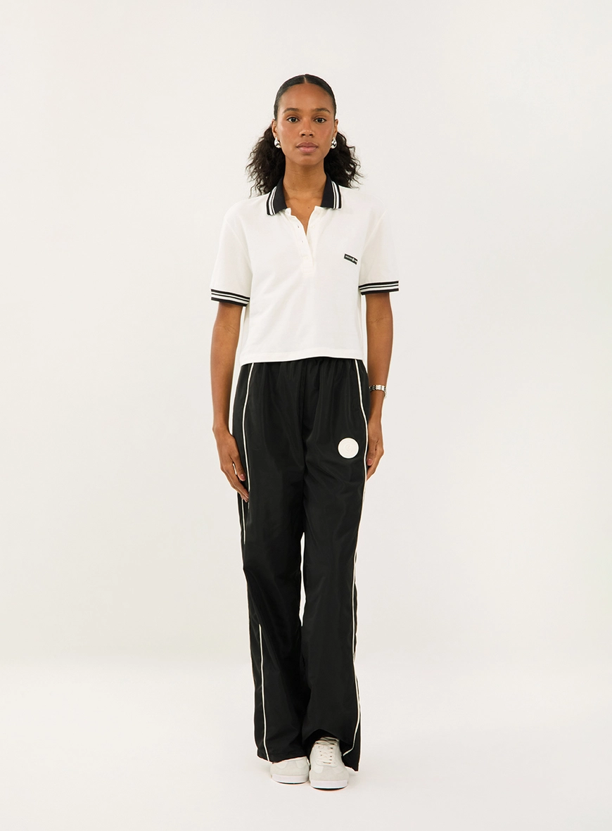 Polo Comfort Com Detalhe Em Listras