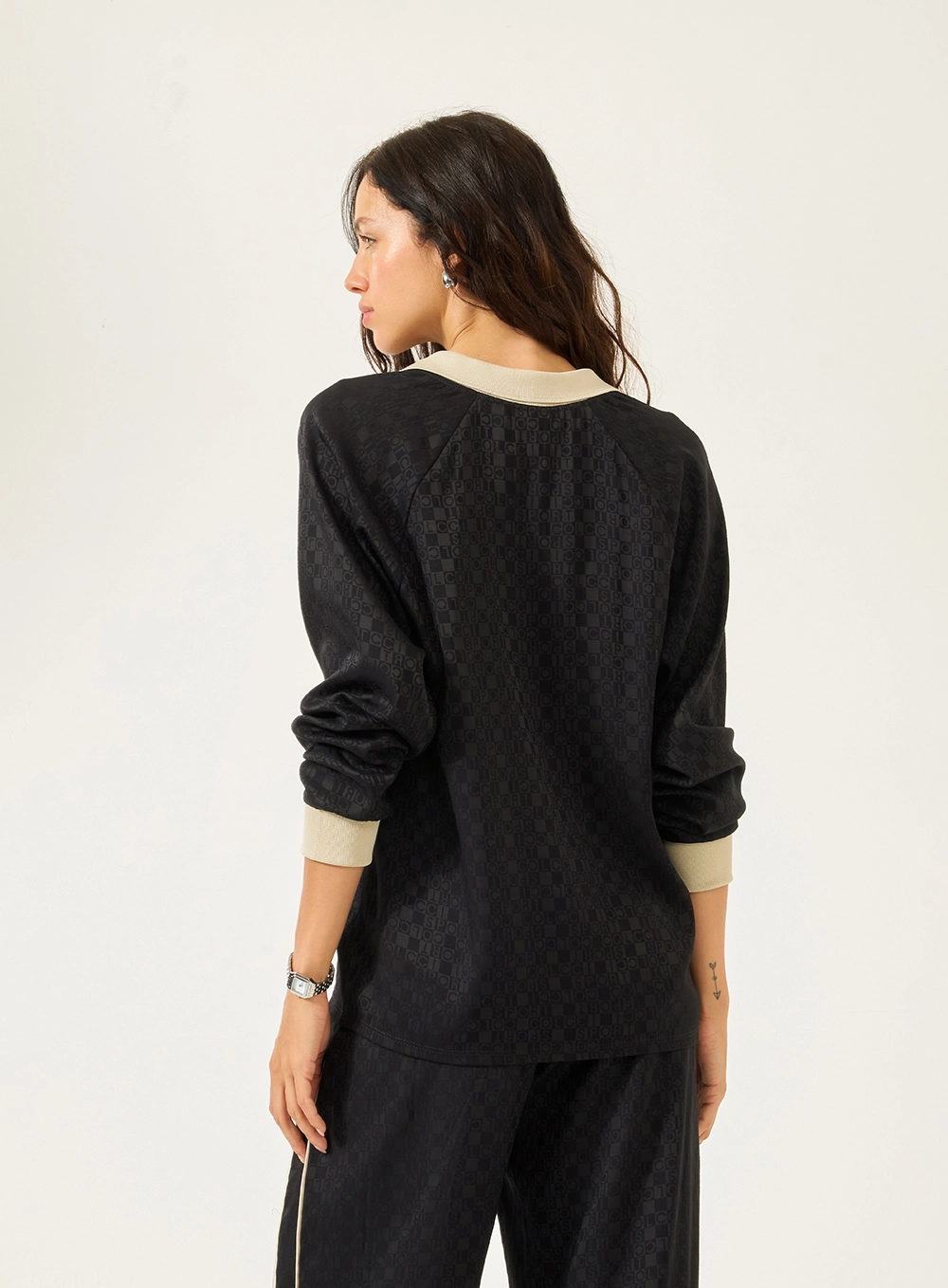 Camisa Tecido Plano 1 Feminino Colcci Sport Preto