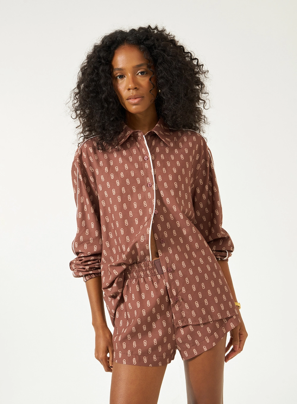 Camisa Loose Estampada Estampados