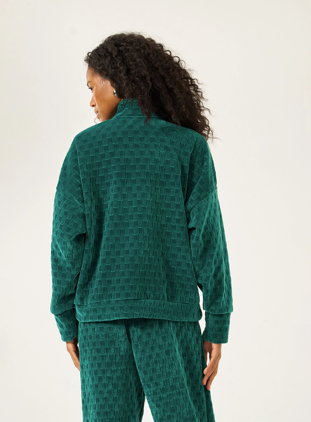 Jaqueta Comfort Texturizada Verde