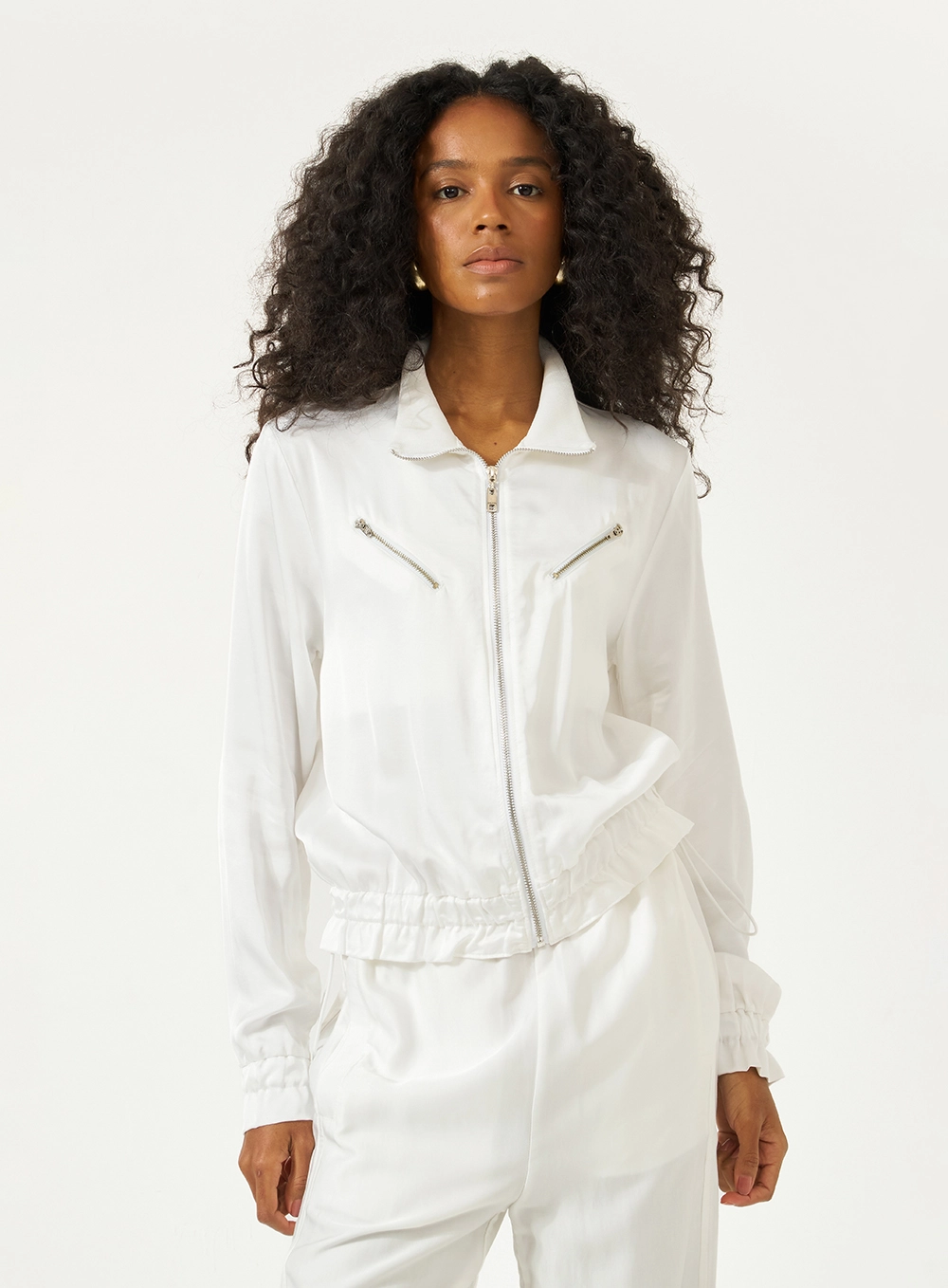 Jaqueta Comfort Acetinada Off