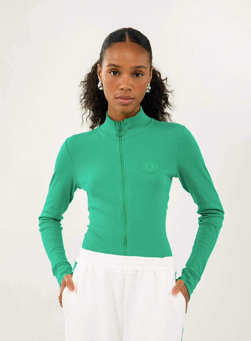 Jaqueta Canelada Comfort Slim Verde